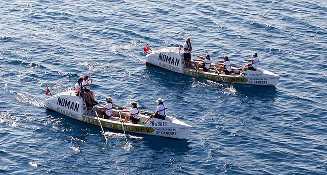 A sailboat is even better! Ocean Rowing Noman Mediterranean Races Barcelona Ibiza