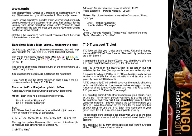 Barcelona 10 Trip Ticket&nbsp;Package